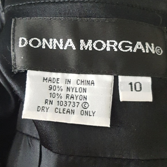 SALE! Donna Morgan Black Lace Dress Size 10 - Picture 3 of 4